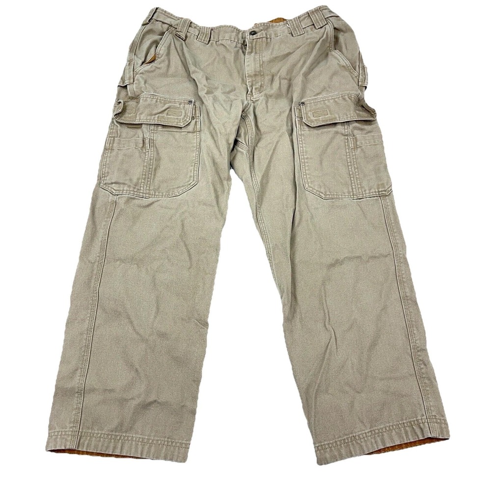 Duluth Cargo Pants‎ Men 40x30 Tan Flex Fire Hose Duck Canvas Baggy Y2K Heavy